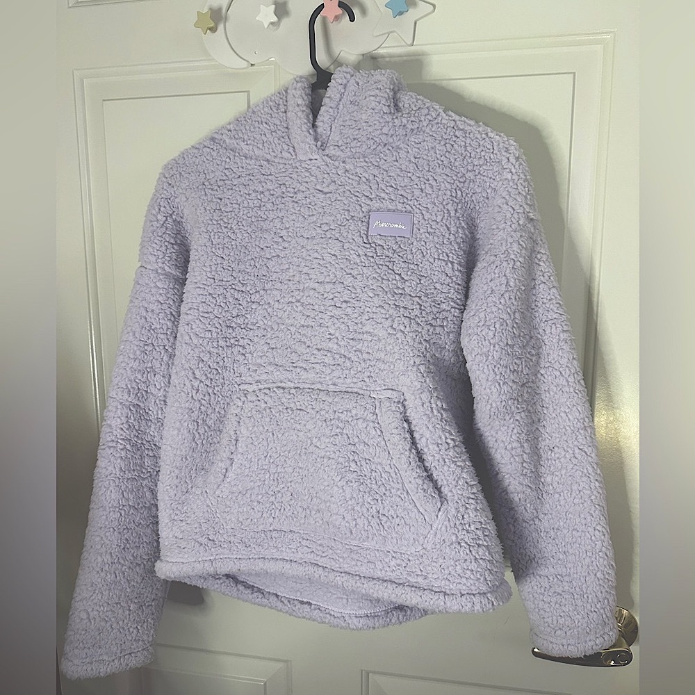 Abercrombie kds Fluffy Purple Sweatshirt w/Hood